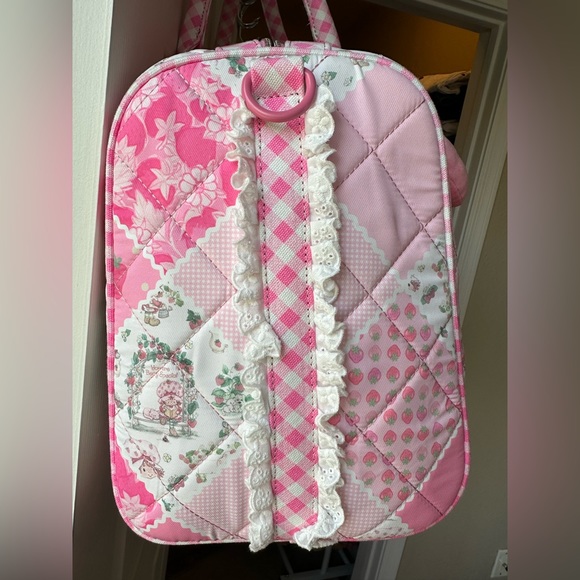 🍒SOLD🍒 Strawberry Shortcake Quilted Weekender Bag by Dolls kill - Picture 12 of 15